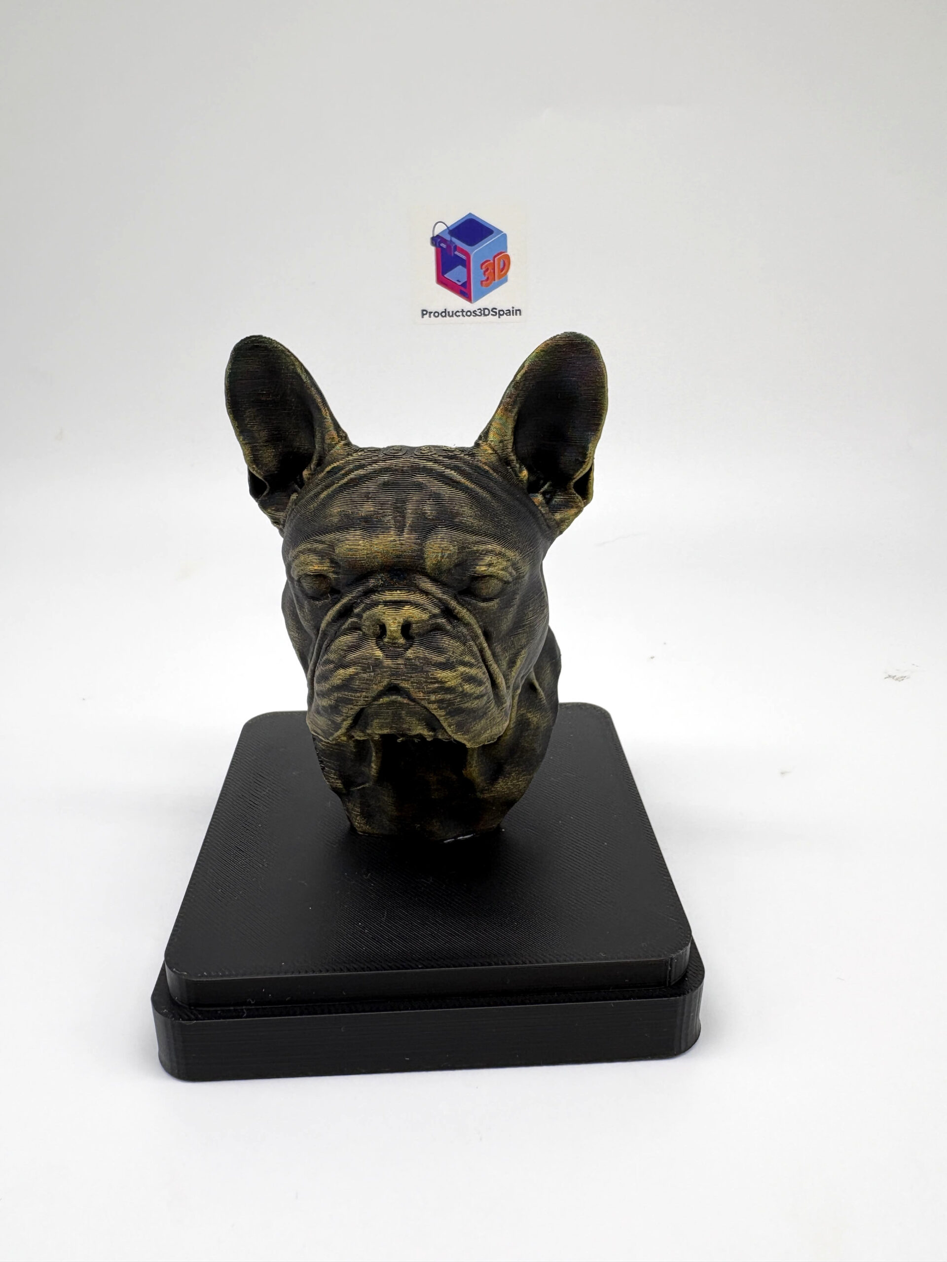 Busto Decorativo de Bulldog Francés en Impresión 3D