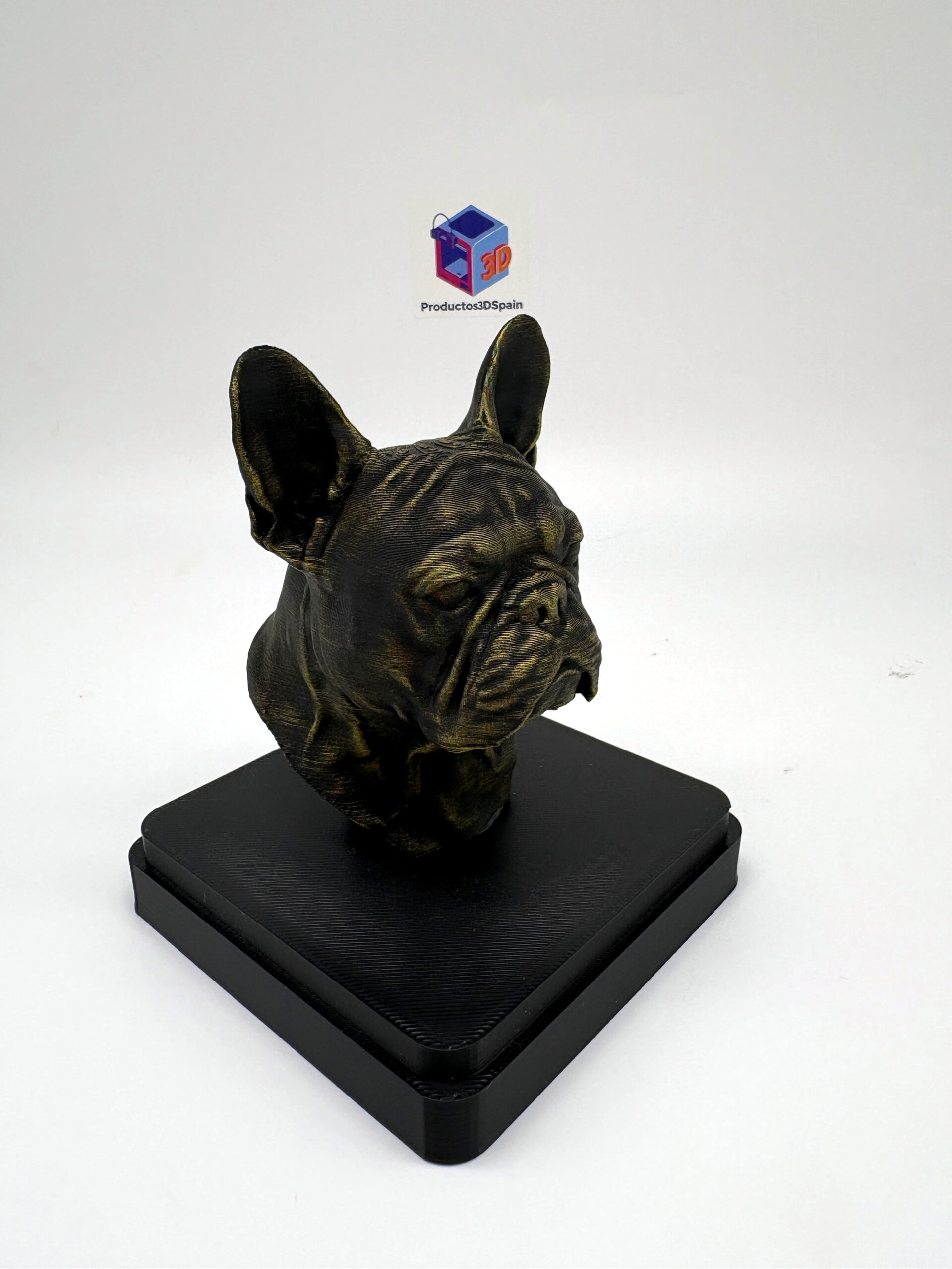 Busto Decorativo de Bulldog Francés en Impresión 3D - Imagen 2