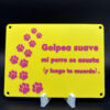 Placa Calle Decorativa de Advertencia para Perros – "Golpea suave, mi perro se asusta (y luego te muerde)"