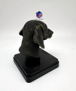 Busto Decorativo de Teckel de Pelo Corto en Impresión 3D - Imagen 4