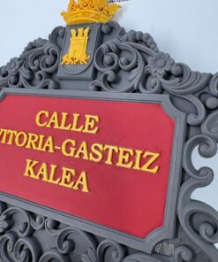 Alternative view of Placa Estilo Calle de Vitoria-Gasteiz PERSONALIZABLE